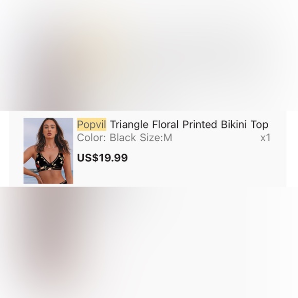 Popvil bikinis and top. NWT. Size Medium - Picture 4 of 8